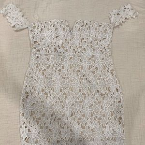 REVOLVE WHITE LACE DRESS